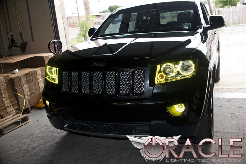 ORACLE Lighting Oracle Jeep Grand Cherokee 11-13 Triple Halo Kit - ColorSHIFT w/o Controller