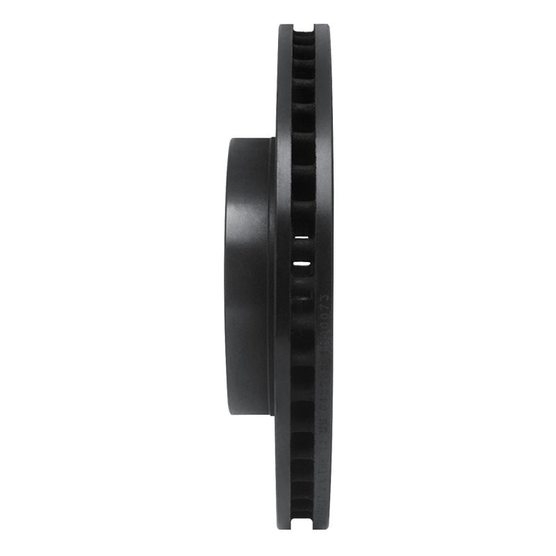 R1 Concepts R1 10-17 Lexus CT200H Front Right Drilled & Slotted Black Brake Rotor