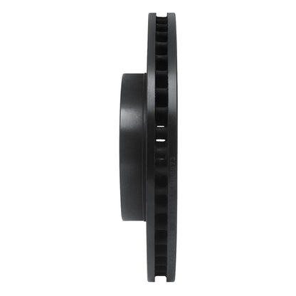 R1 Concepts R1 10-17 Lexus CT200H Front Right Drilled & Slotted Black Brake Rotor