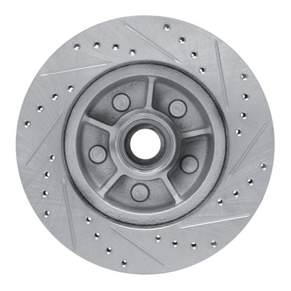R1 Concepts R1 1968-1973 Ford Fairlane Front Left Drilled & Slotted Silver Brake Rotor