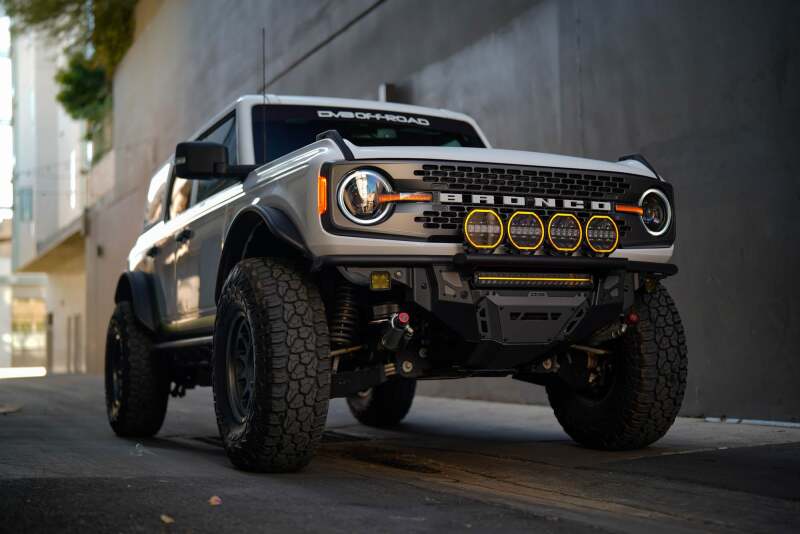 DV8 Offroad 7in Halo Elite Round Light w/ Accent Halo - White/Amber