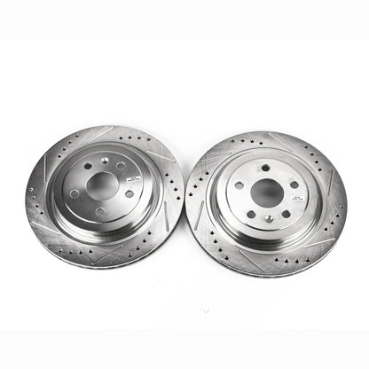 PowerStop Power Stop 08-14 Cadillac CTS Rear Evolution Drilled & Slotted Rotors - Pair