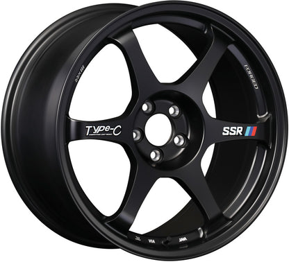 SSR Type-C Forged 18x9.5 +38 5/114.3 - Sprint Black Wheel