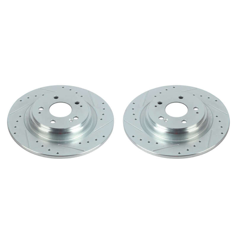 PowerStop Power Stop 17-20 Acura MDX Rear Evolution Drilled & Slotted Rotors - Pair