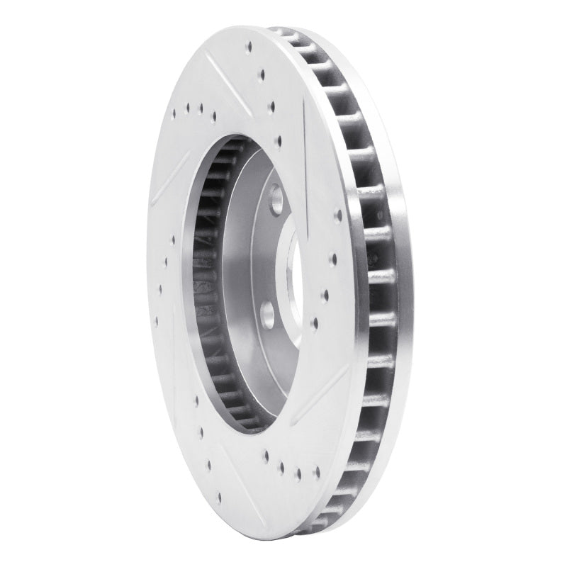 R1 Concepts R1 90-97 Buick Park Avenue Front Left Drilled & Slotted Silver Brake Rotor