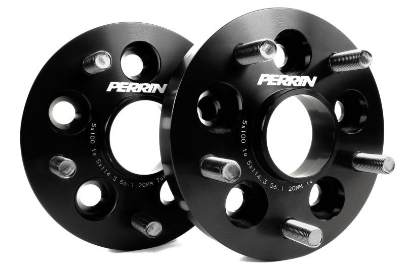 Perrin Performance PERRIN Subaru/Toyota/Scion 20mm Wheel Adapter (Bolt-On Type) 5x100 to 5x114.3 w/56mm Hub - Pair