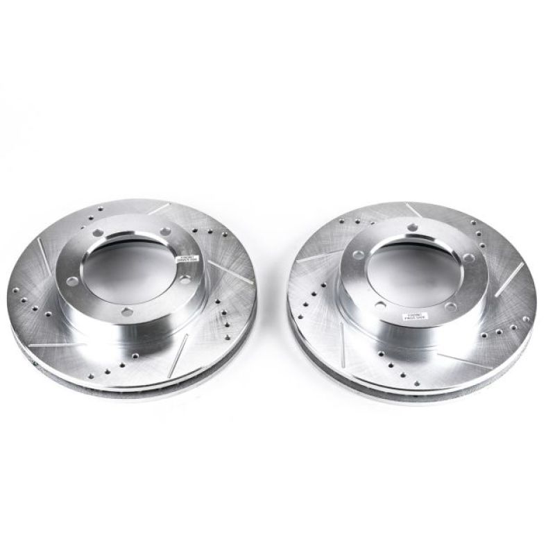 PowerStop Power Stop 98-07 Lexus LX470 Front Evolution Drilled & Slotted Rotors - Pair