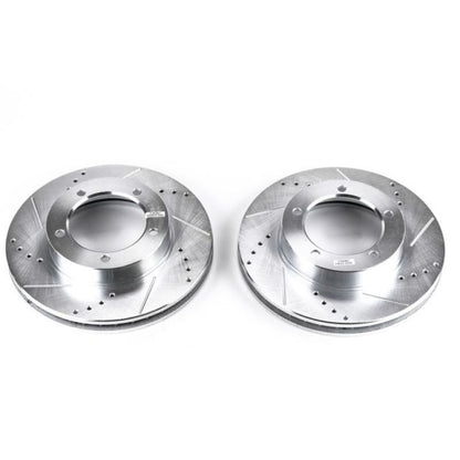 PowerStop Power Stop 98-07 Lexus LX470 Front Evolution Drilled & Slotted Rotors - Pair