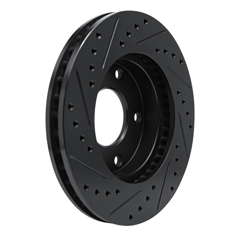 R1 Concepts R1 69-78 Cadillac Eldorado Rear/Front Right Drilled & Slotted Black Brake Rotor