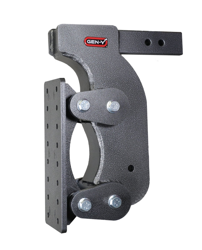 GEN-Y Hitch Gen-Y The Boss Torsion-Flex Pintle Plate 2.5in Shank 15in Drop 21K Hitch w/GH-0100 Stabilizer Kit