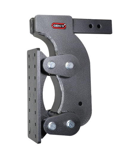 GEN-Y Hitch Gen-Y The Boss Torsion-Flex Pintle Plate 2.5in Shank 15in Drop 21K Hitch w/GH-0100 Stabilizer Kit