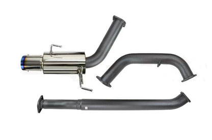 HKS 31008-BF003 USA RACING MUFFLER FOR 2011-2014 SUBARU WRX STI SEDAN