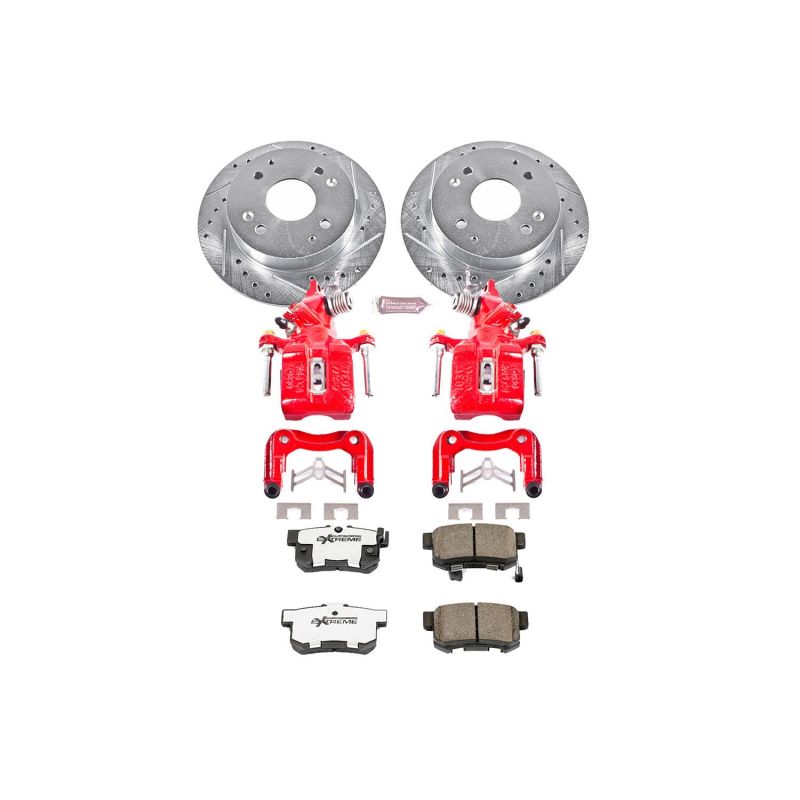 PowerStop Power Stop 98-02 Honda Accord Rear Z26 Street Warrior Brake Kit w/Calipers