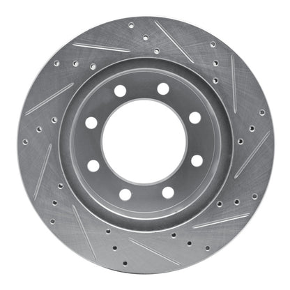 R1 Concepts R1 03-08 Dodge Ram 2500 Front Left Drilled & Slotted Silver Brake Rotor