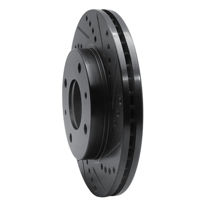R1 Concepts R1 01-03 Hyundai Sonata Front Right Drilled & Slotted Black Brake Rotor