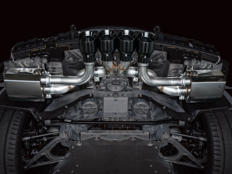 AWE Tuning 2023 C8 Corvette Z06 SwitchPath Cat-Back Exhaust - Diamond Black Tips