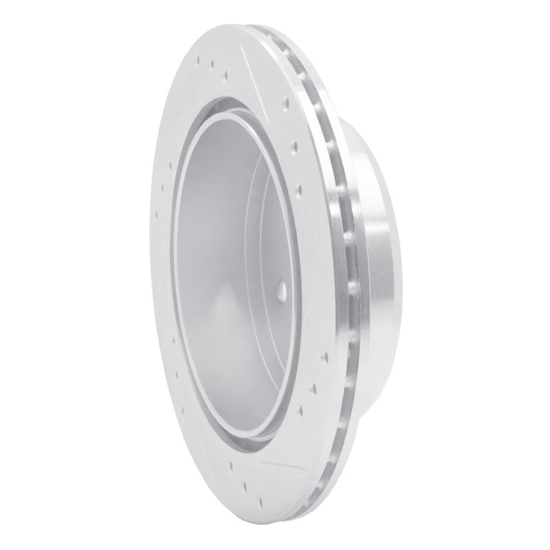 R1 Concepts R1 82-85 Toyota Celica Rear Left Drilled & Slotted Silver Brake Rotor