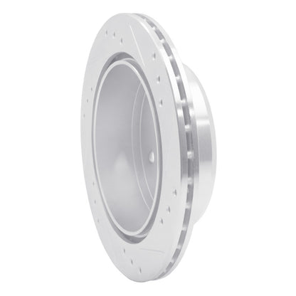 R1 Concepts R1 82-85 Toyota Celica Rear Left Drilled & Slotted Silver Brake Rotor