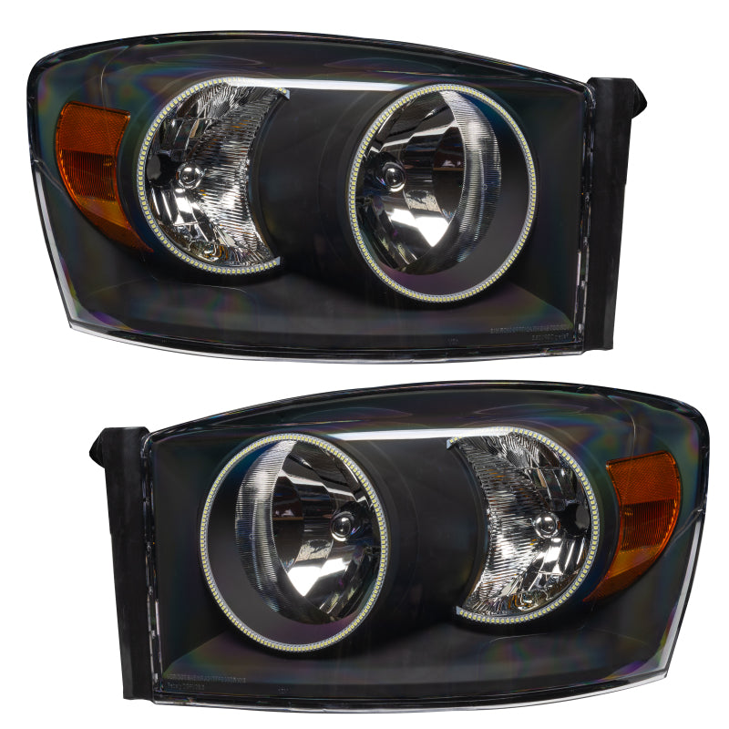 ORACLE Lighting Oracle 07-08 Dodge Ram SMD HL - Black - ColorSHIFT w/ Simple Controller