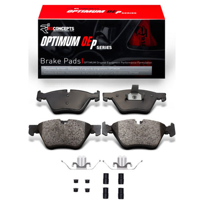R1 Concepts R1 2006-2010 BMW 328I xDrive Front R1 Optimum OE Pads & Hardware Kit