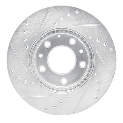 R1 Concepts R1 03-05 Mazda 6 Front Right Drilled & Slotted Silver Brake Rotor