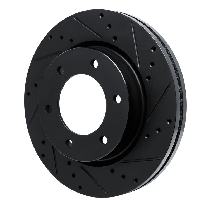 R1 Concepts R1 19-25 Ford BRONCO Front Right Drilled & Slotted Black Brake Rotor