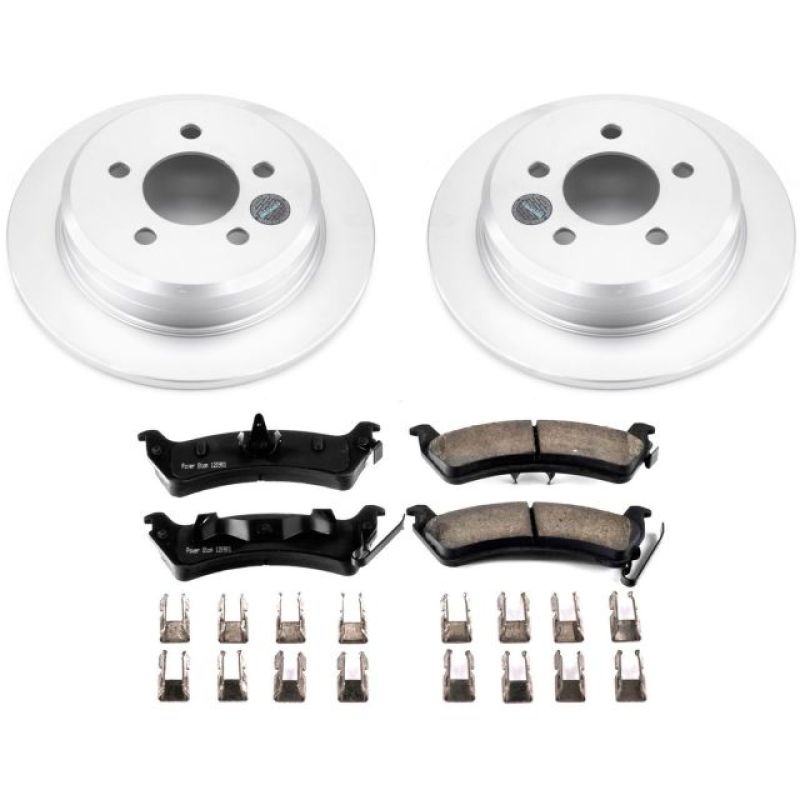 PowerStop Power Stop 93-98 Jeep Grand Cherokee Rear Z17 Evolution Geomet Coated Brake Kit