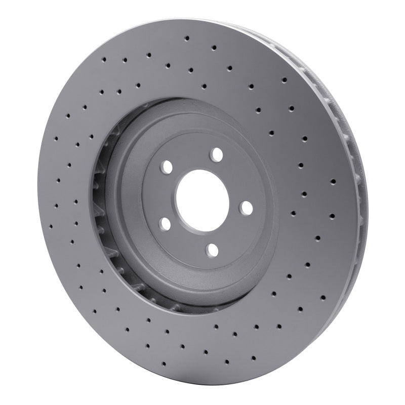 DFC 16-18 Ford Mustang Right Front Drilled GeoSPEC Coated Rotor