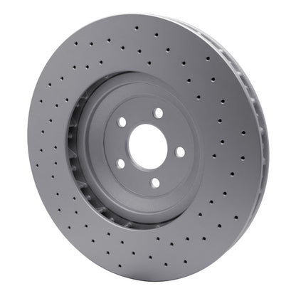 DFC 16-18 Ford Mustang Right Front Drilled GeoSPEC Coated Rotor