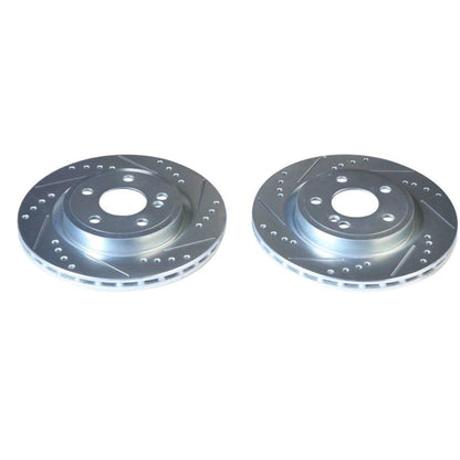 PowerStop Power Stop 14-19 Mercedes-Benz CLA250 Rear Evolution Drilled & Slotted Rotors - Pair