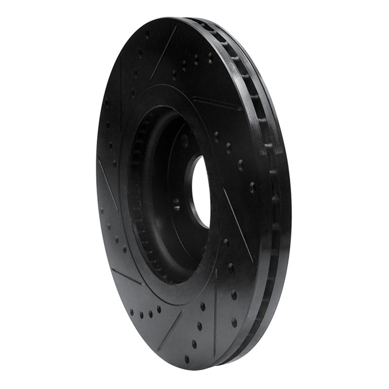 R1 Concepts R1 15-21 Kia Sedona Front Right Drilled & Slotted Black Brake Rotor