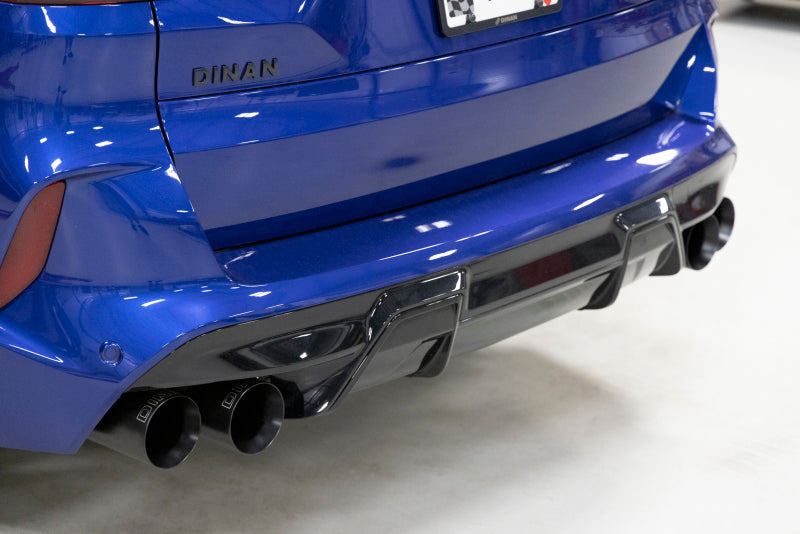 Dinan 20-26 BMW X5 M/X6 M (F95/F96) Valved Axleback Exhaust System - Black Tips
