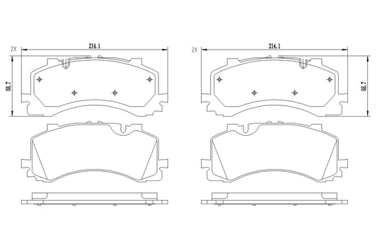 BOGAP A8210274 Brake Pad Set, Disc Brake | ML Performance Car Parts