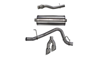 CORSA Performance Corsa 2015-2020 GMC Yukon Denali XL 6.2L V8 3in Cat-Back Single Side Exit Twin 4in Polished Tips