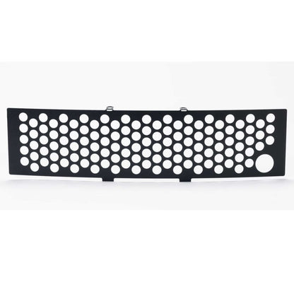 Putco 11-14 Ford F-150 - EcoBoost Bumper Grille Inserts - Black SS Punch w/ Heater Plug Opening