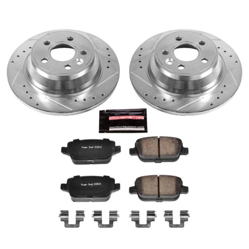PowerStop Power Stop 07-11 Volvo S80 Rear Z23 Evolution Sport Brake Kit