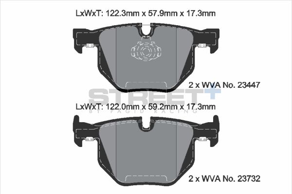 PAGID Racing T8031SP2001 STREET+ Brake Pads
