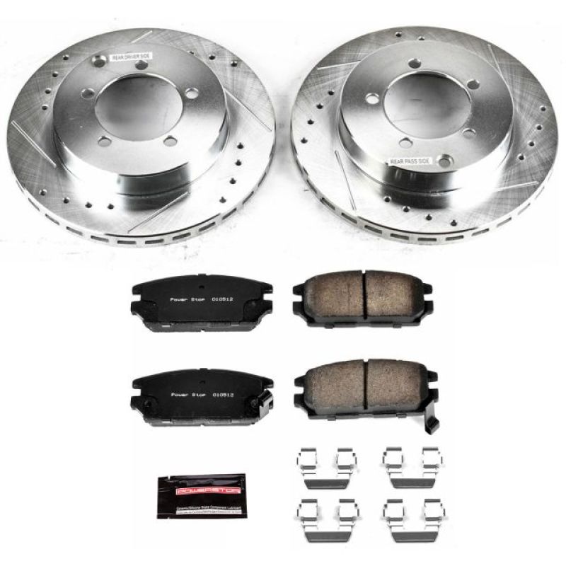 PowerStop Power Stop 91-93 Dodge Stealth Rear Z23 Evolution Sport Brake Kit