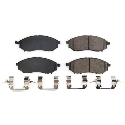 PowerStop Power Stop 06-12 Infiniti FX35 Front Z17 Evo Ceramic Brake Pads w/Hardware