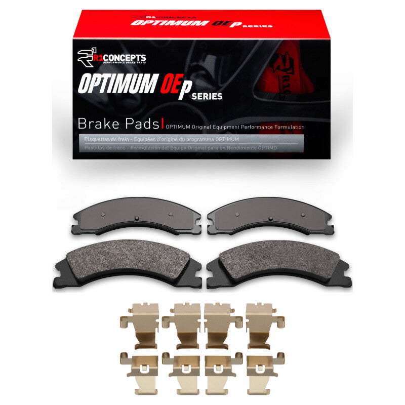 R1 Concepts R1 08-25 Ford E-Super Duty Rear Optimum OE Pads & Hardware Kit