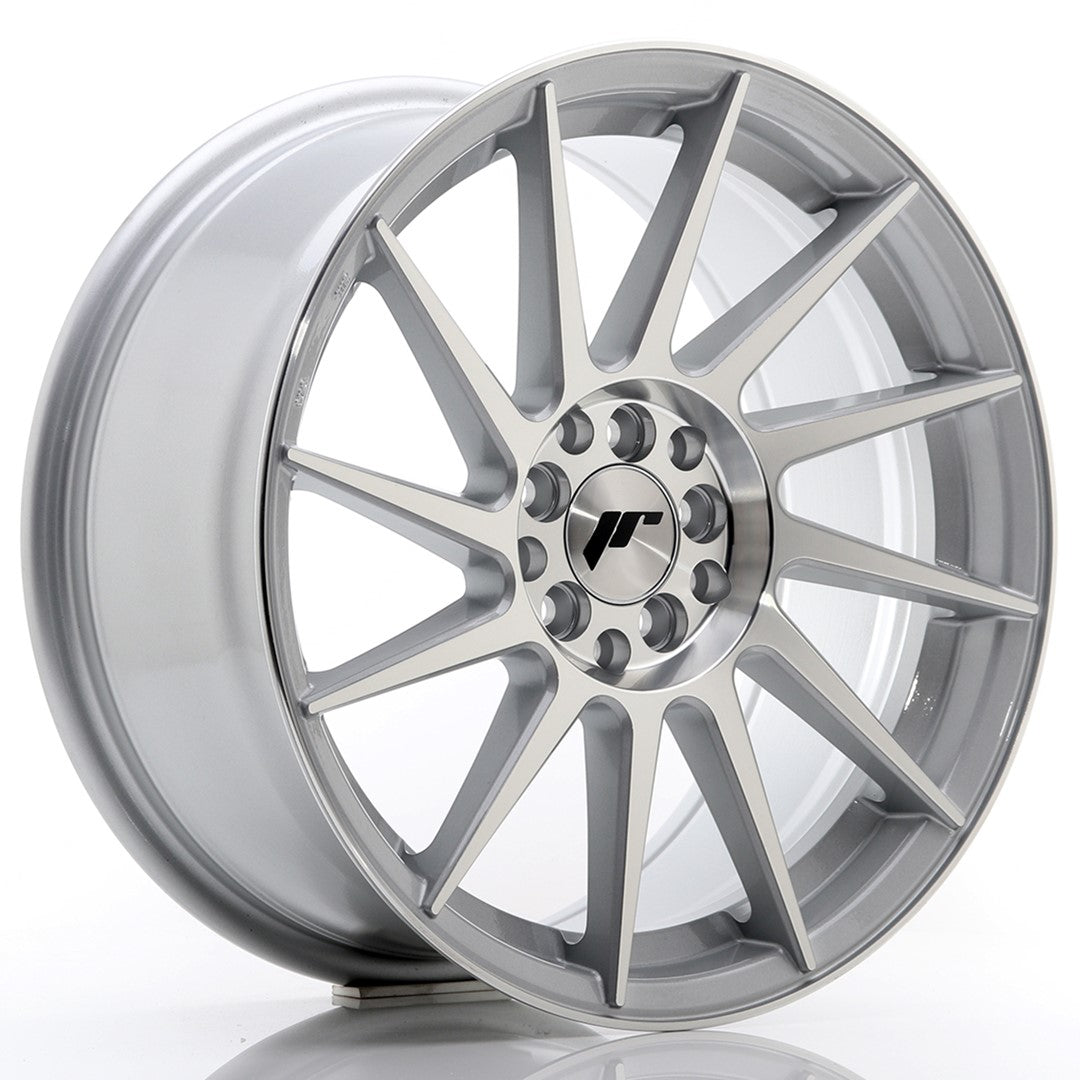 JR Wheels JR22178043573SM JR Wheels JR22 17x8 ET35 4x100/114 Silver Machined Face