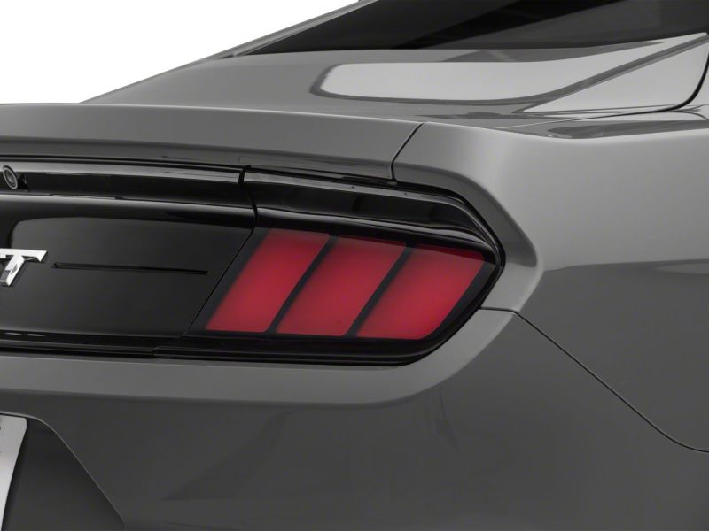 Raxiom 15-23 Ford Mustang Profile LED Tail Lights Gloss Black Housing- Red Lens