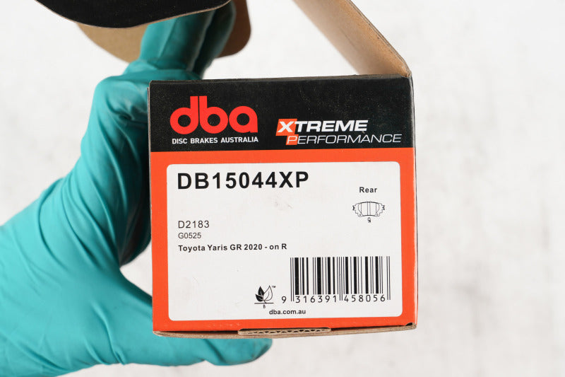 DBA 20-22 Toyota Corolla Hatchback Rear XP Performance Brake Pads
