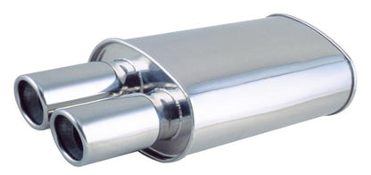 Vibrant StreetPower Oval Muff 5in x 9in x 15in long body 4in inlet I.D. x 4in outlet Center-Center