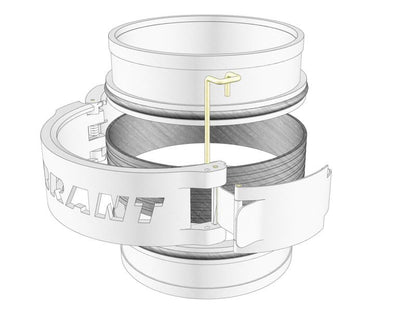 Vibrant Stainless Steel Weld Fitting w/ O-Rings for 4in OD Tubing