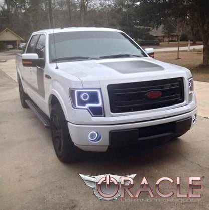 ORACLE Lighting Oracle 13-14 Ford F-150 / Raptor LED Headlight Projector Halo Kit - Green