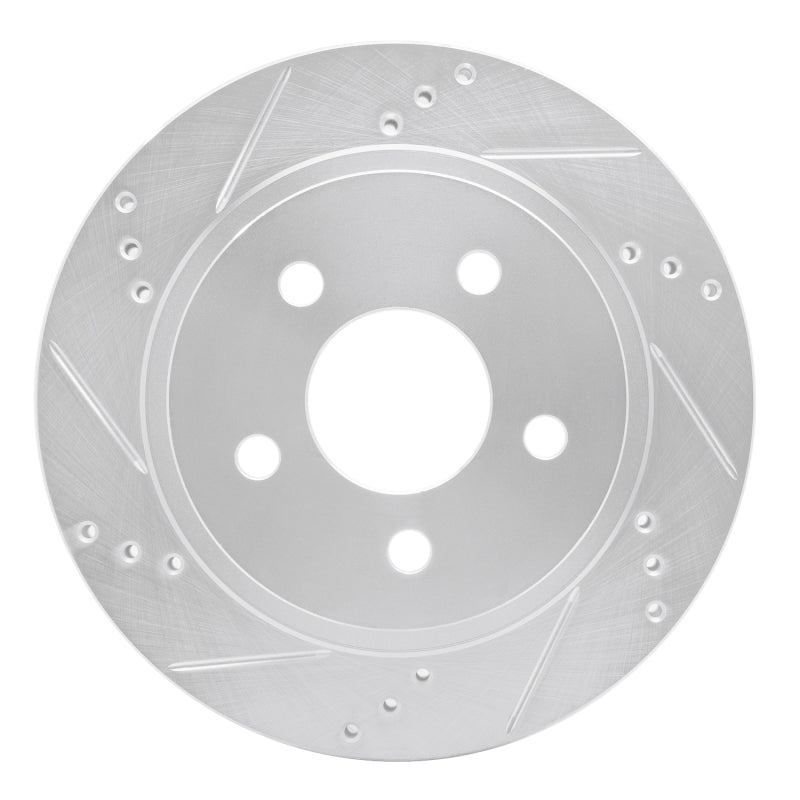 R1 Concepts R1 93-97 Chevrolet Camaro Rear Left Drilled & Slotted Silver Brake Rotor