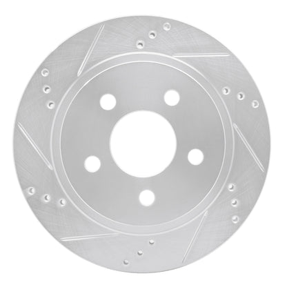R1 Concepts R1 93-97 Chevrolet Camaro Rear Left Drilled & Slotted Silver Brake Rotor