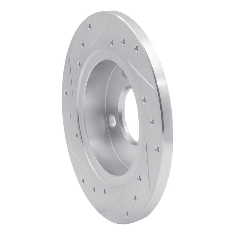 R1 Concepts R1 78-90 Dodge Charger Front Right Drilled & Slotted Silver Brake Rotor