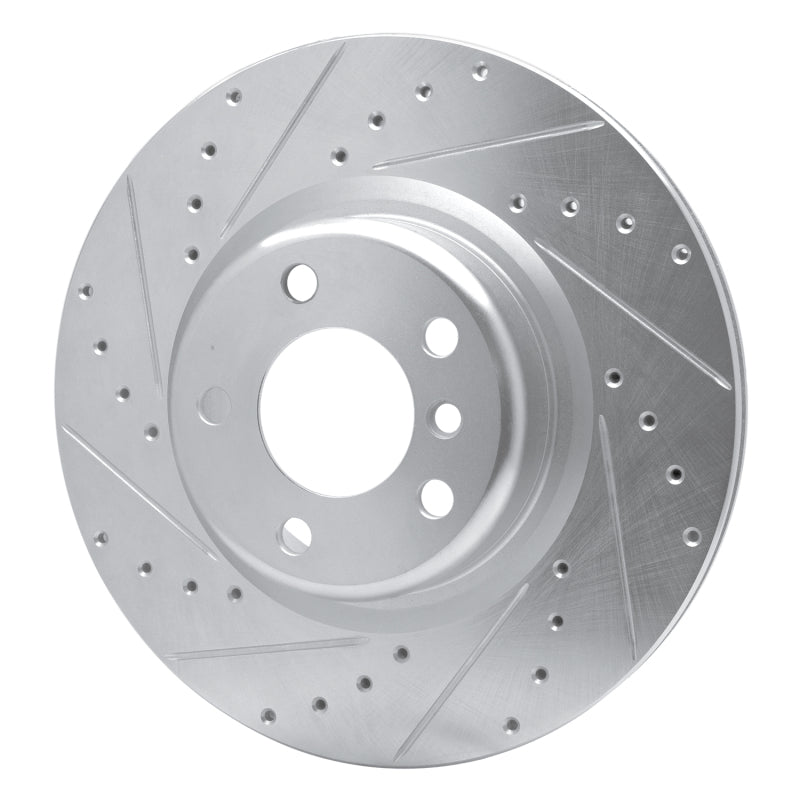 R1 Concepts R1 12-20 BMW 230I Rear Left Drilled & Slotted Silver Brake Rotor